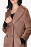 S'MaxMara Brown Alpaca/Cashmere Blend Coat Size 2