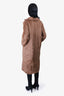 S'MaxMara Brown Alpaca/Cashmere Blend Coat Size 2