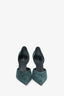 Celine Green Suede Pointed Toe Heels Size 36.5