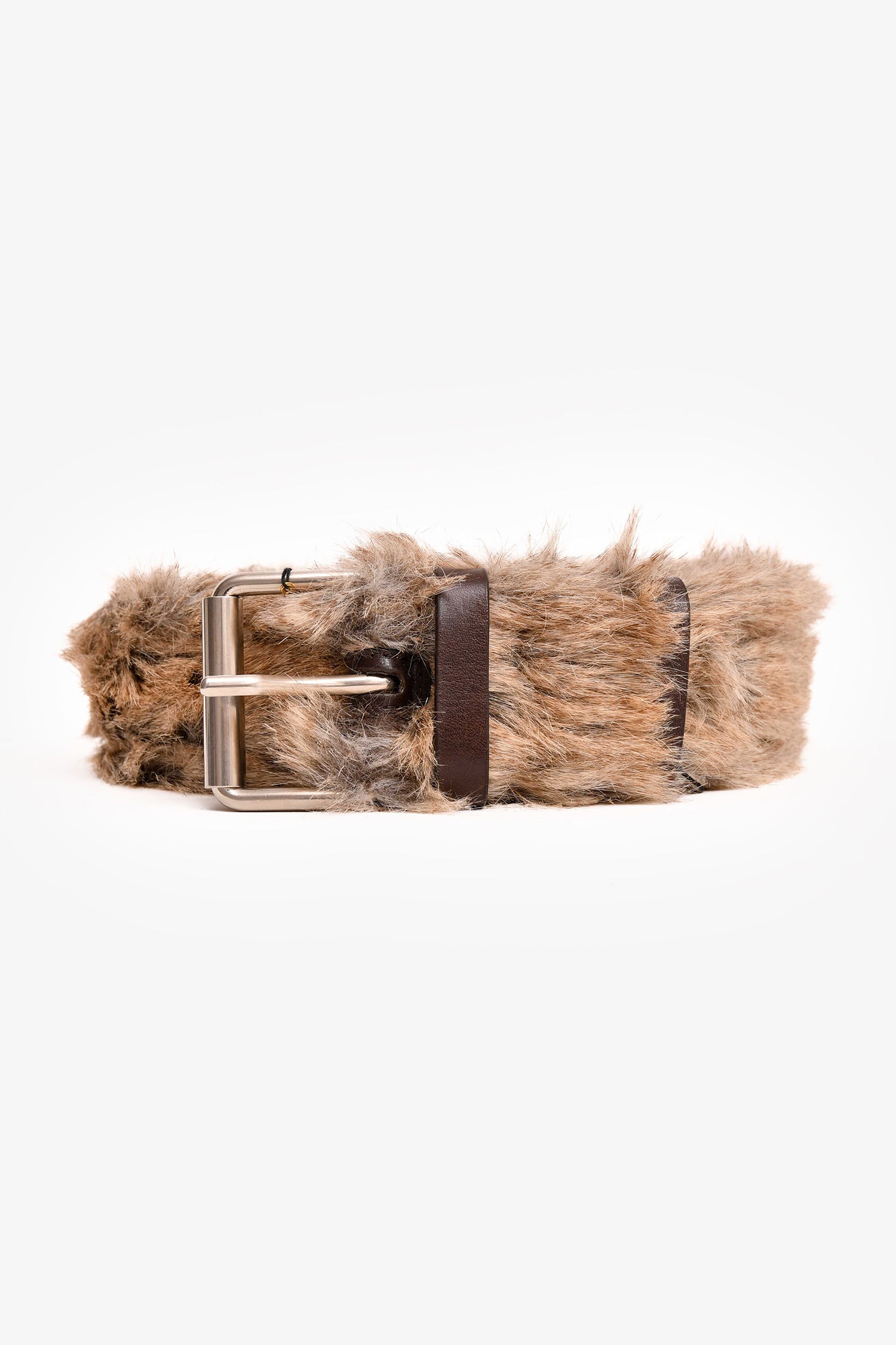 Dries van Noten Grey Furry Belt Size 75 – Mine & Yours