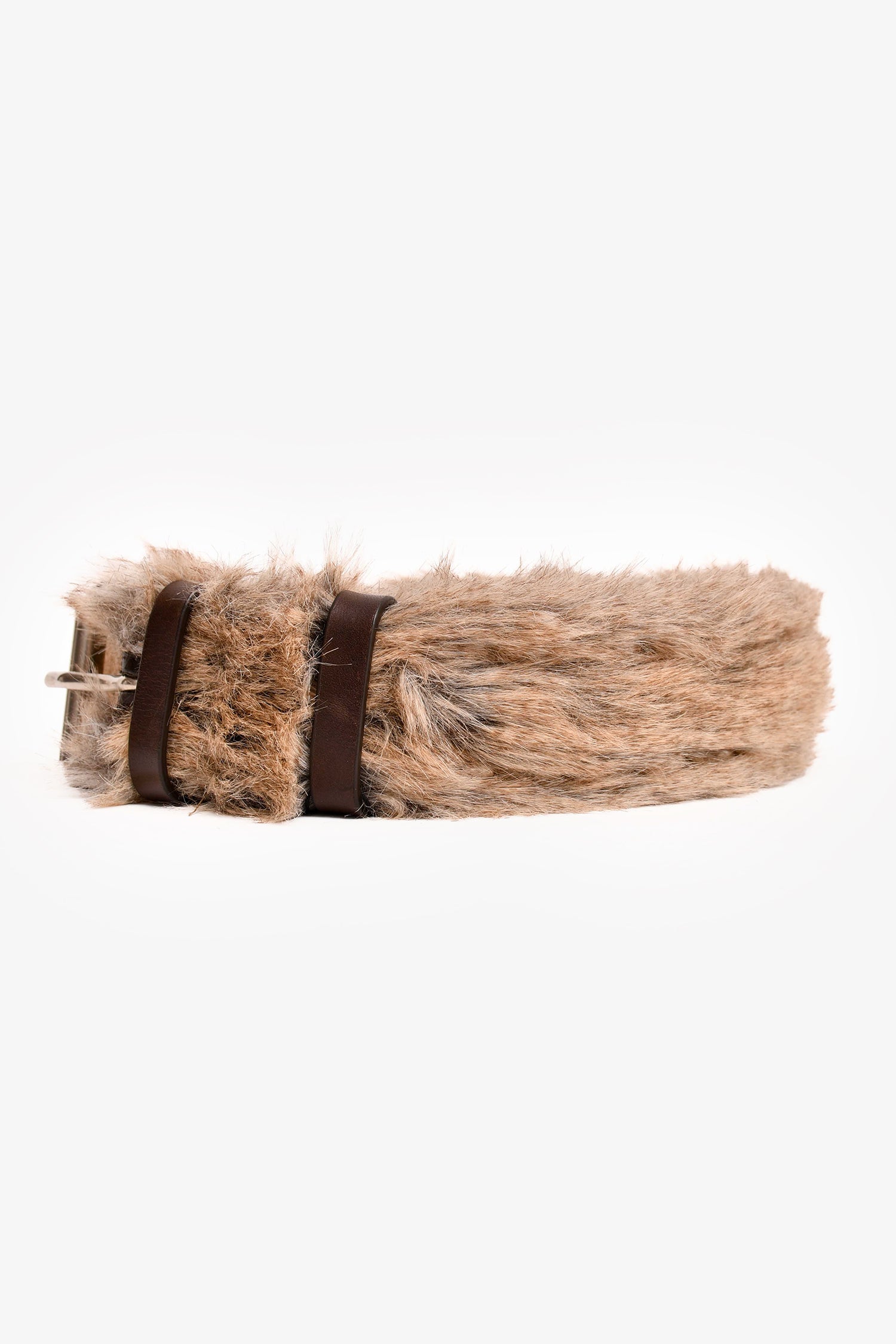 小物 Archive Dries Van Noten Silver Belt Dries Van Noten 3cm Calf Hair And Leather Belt in Grey for Men