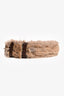 Dries van Noten Grey Furry Belt Size 75