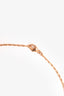 Hermès Rose Gold Toned/Baby Blue Enamel H Pop Necklace