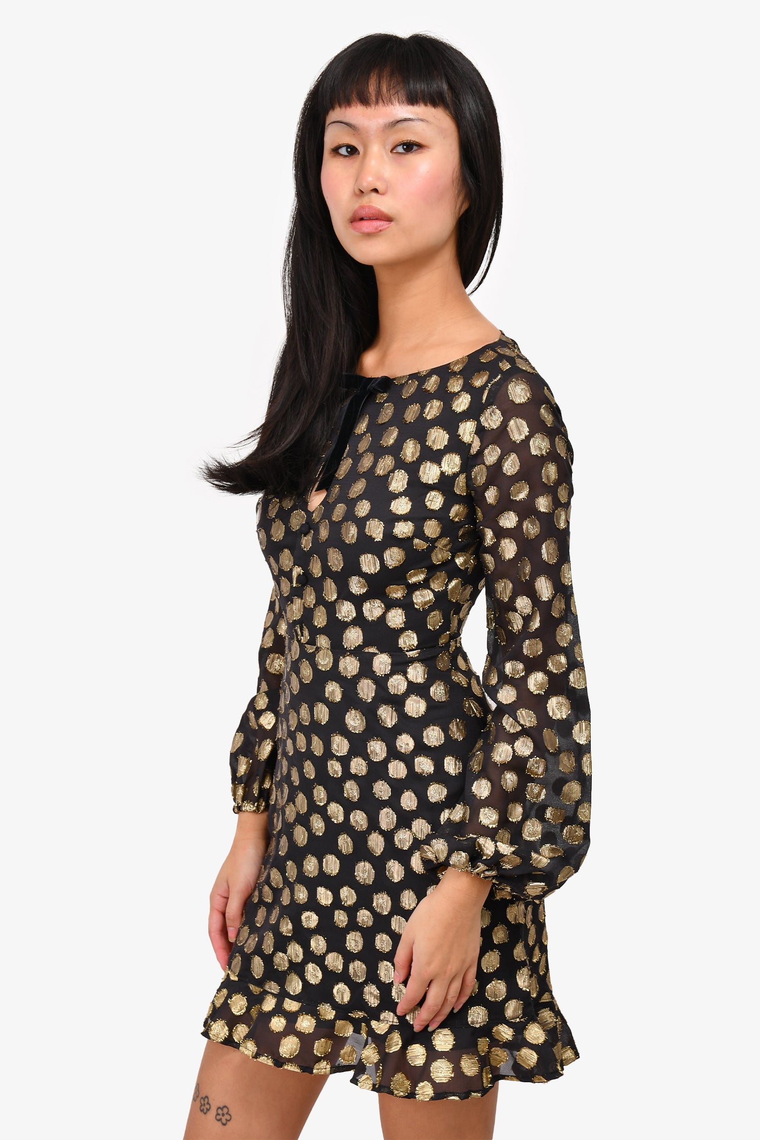 for love and lemons brown polka dot dress FL&L Chocolate Brown Polka Dot Midi by For Love & Lemons