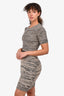 Joseph Taupe/Black Wool Knit Sweater Dress Size S
