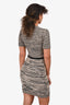 Joseph Taupe/Black Wool Knit Sweater Dress Size S