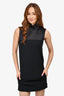 Celine Black Sleeveless Shift Dress with Bow Size 36