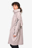 Stella McCartney x Adidas Grey Logo Nylon Long Parka Jacket Size XS