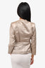 Burberry Vintage Grey Satin Evening Jacket Size 40