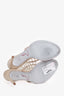 Rene Caovilla Beige Crystal Cleo Heels Size 38