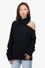 Paige Black Wool Cut Out Sweater Size M