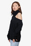 Paige Black Wool Cut Out Sweater Size M