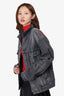 Balenciaga Grey Denim Logo Back Jacket Size 34