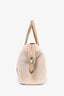 Loro Piana Cream/Beige 'Cashfur' Sesia Happy Day Micro Tote with Strap