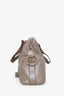 Saint Laurent Metallic Taupe Leather 'Muse' Bag