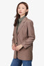 Minimum Brown Single Breasted Blazer Size 34