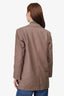Minimum Brown Single Breasted Blazer Size 34