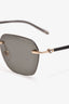 Montblanc Black Rimless Sunglasses