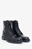 Common Projects Black Leather Combat Boots Size 41