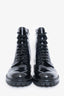 Common Projects Black Leather Combat Boots Size 41
