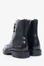 Common Projects Black Leather Combat Boots Size 41