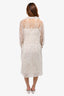 Adam Lippe White French Lace Sleeveless Maxi Dress with Matching Duster Size 4