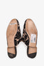 Gucci Black/Beige Lace Pricetown Slip-On Loafers Size 37.5
