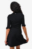 Burberry Black Cashmere Ribbed Knit Dress Est. Size S