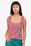 Staud Multicolored Chunky Knit Tank Top Size M