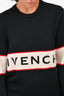 Givenchy Black Wool Knit Logo Sweater Size M