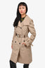 Mackage Beige 2 in 1 Double Breasted Down Lined Trench Coat Size S
