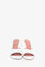 Amina Muaddi White Leather 'Lupita' Heels Size 38.5