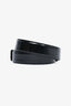 Moschino Black Leather Logo Belt Size 40