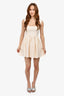 LPA Cream Drop Waist Flared Mini Dress Size S