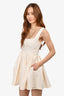 LPA Cream Drop Waist Flared Mini Dress Size S