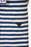 Prada Blue/White Denim Striped Midi Skirt Size 42