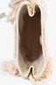 Maje Cream Canvas Fringe Bag