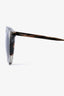 Prada Grey Tortoise Aviator Rounded Sunglasses
