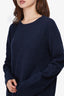 The Row Navy Wool/Cashmere Sweater Size M 'As Is'