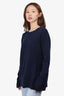 The Row Navy Wool/Cashmere Sweater Size M 'As Is'