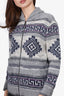 Isabel Marant Etoile Gery Aztec Intarsia Zip Sweater Size 38