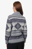 Isabel Marant Etoile Gery Aztec Intarsia Zip Sweater Size 38