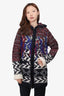 Isabel Marant Pour H&M Red/Black Wool Knit Zip Hooded Cardigan Size S