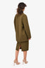 Obakki Army Green Oversized Blazer (Size S) + Pencil Skirt (Size 4) Set
