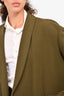 Obakki Army Green Oversized Blazer (Size S) + Pencil Skirt (Size 4) Set