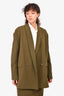 Obakki Army Green Oversized Blazer (Size S) + Pencil Skirt (Size 4) Set