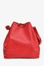 Louis Vuitton 2006 Red Epi Leather Noé Bucket Bag