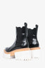 Stella McCartney Black Leather Chelsea Platform 'Emilie' Boots Size 39