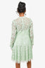 Needle & Thread Green Sequin/Mesh Mini Dress Size 6 US