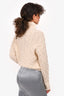 Fabiana Filippi Cream Alpaca Blend Chunky Knit Turtle Neck Sweater Size XS